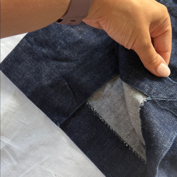 J Crew Stretch Classic Blue Denim Skirt - Picture 4 of 9